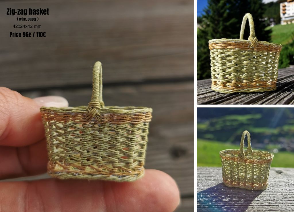 Wicker shopping basket